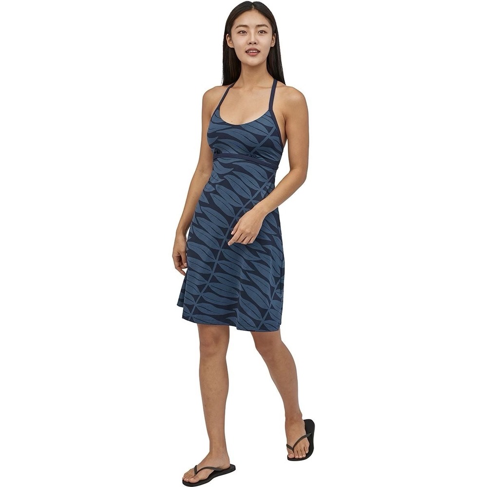 Patagonia Sundown Sally Navy Blue T-Back Active Hiking Dress | Size XL